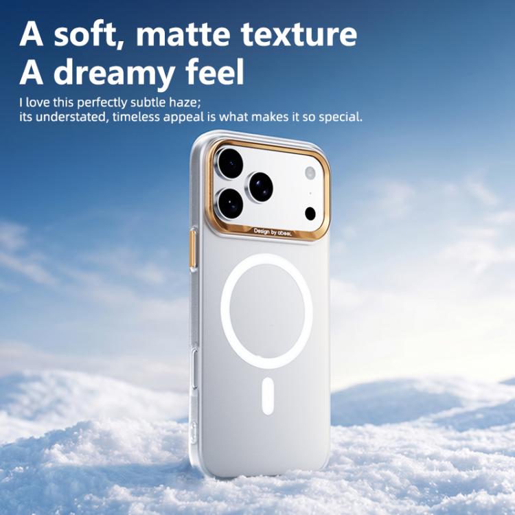 ABEEL Lightweight Semi Transparent Frosted Magnetic PC Phone Case, For iPhone 18 Pro, For iPhone 18 Pro Max, For iPhone 17 Pro Max, For iPhone 17 Pro, For iPhone 17, For iPhone 16 Pro Max