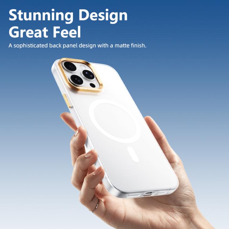 ABEEL Lightweight Semi Transparent Frosted Magnetic PC Phone Case, For iPhone 16 Pro, For iPhone 16