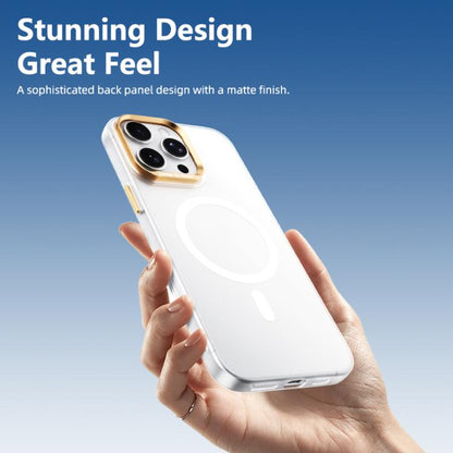 ABEEL Lightweight Semi Transparent Frosted Magnetic PC Phone Case, For iPhone 16 Pro, For iPhone 16