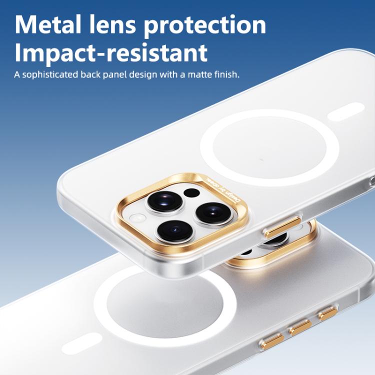 ABEEL Lightweight Semi Transparent Frosted Magnetic PC Phone Case, For iPhone 16 Pro, For iPhone 16