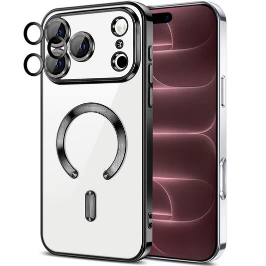 XDcase Electroplated TPU Magnetic Phone Case with Lens Film, For iPhone 18 Pro, For iPhone 18 Pro Max, For iPhone 17 Pro Max