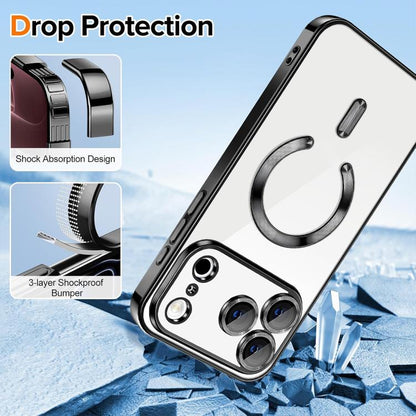 XDcase Electroplated TPU Magnetic Phone Case with Lens Film, For iPhone 18 Pro, For iPhone 18 Pro Max, For iPhone 17 Pro Max
