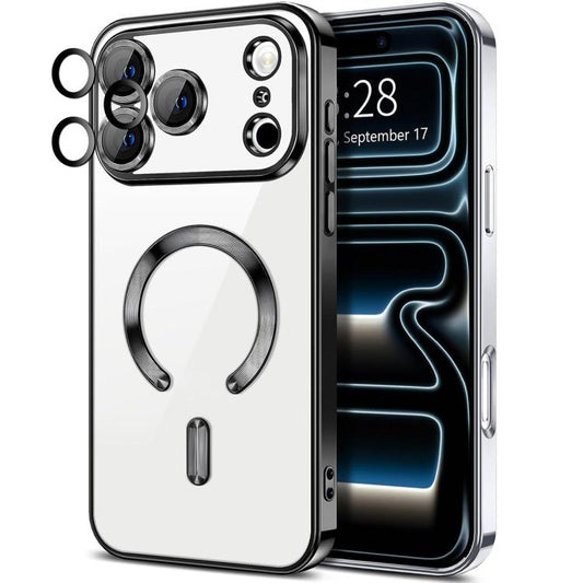 XDcase Electroplated TPU Magnetic Phone Case with Lens Film, For iPhone 17 Pro, For iPhone 17, For iPhone Air