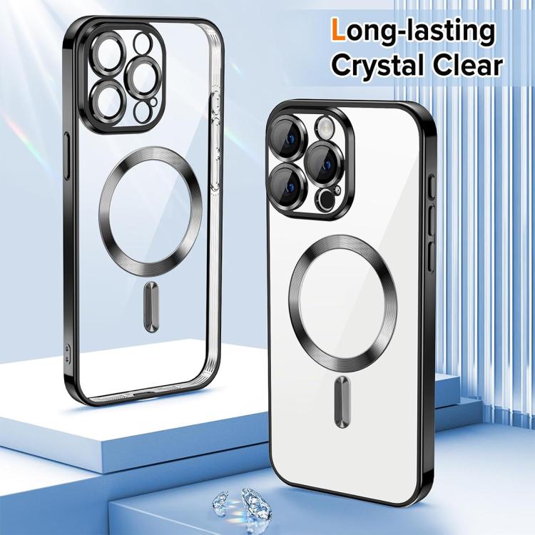XDcase Electroplated TPU Magnetic Phone Case with Lens Film, For iPhone 15 Pro Max, For iPhone 15 Pro