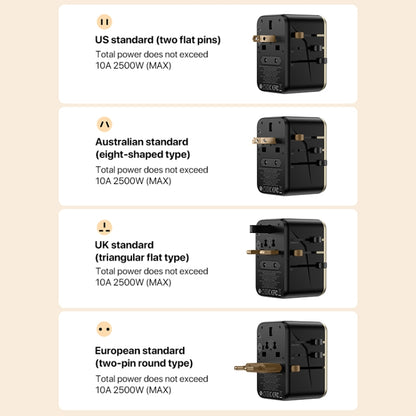 MOMAX 1-World UA8 PD 70W Fast Charger Power Adapter, UA8