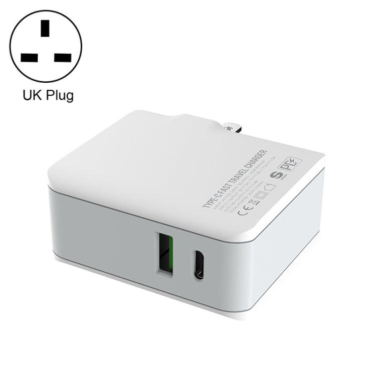 LDNIO A4403C 30W PD + Auto-id Foldable Fast Travel Charger with 1m Micro USB Cable, EU Plug, with Micro USB Cable