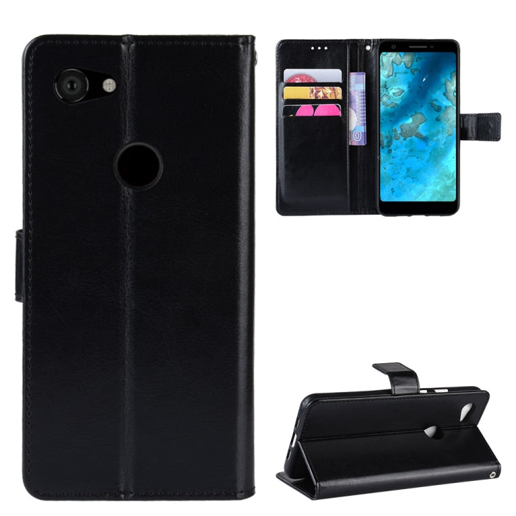 Retro Crazy Horse Texture Horizontal Flip Leather Case for Google Pixel 3XL lite, with Holder & Card Slots & Photo Frame