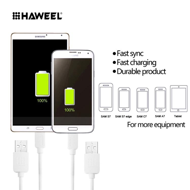 HAWEEL 3m High Speed Micro USB to USB Data Sync Charging Cable For Samsung, Xiaomi, Huawei, LG, HTC, The Devices with Micro USB Port