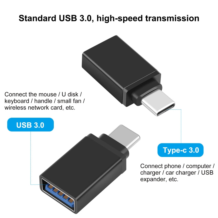 HAWEEL USB-C / Type-C Male to USB 3.0 Female OTG Data Transmission Adapter