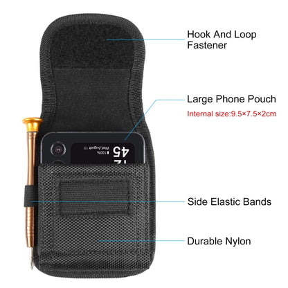 HAWEEL Flip Phone Nylon Cloth Belt Clip Carrying Pouch Bag