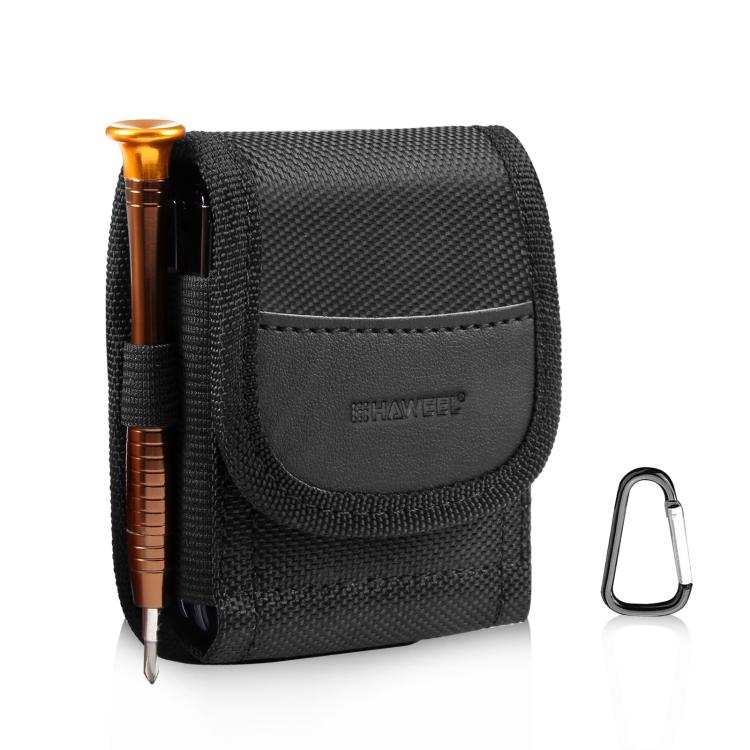 HAWEEL Flip Phone Nylon Cloth Belt Clip Carrying Pouch Bag
