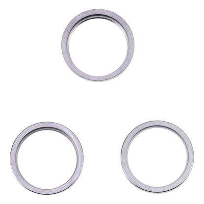 For iPhone 14 Pro 3PCS Rear Camera Glass Lens Metal Outside Protector Hoop Ring, For iPhone 14 Pro
