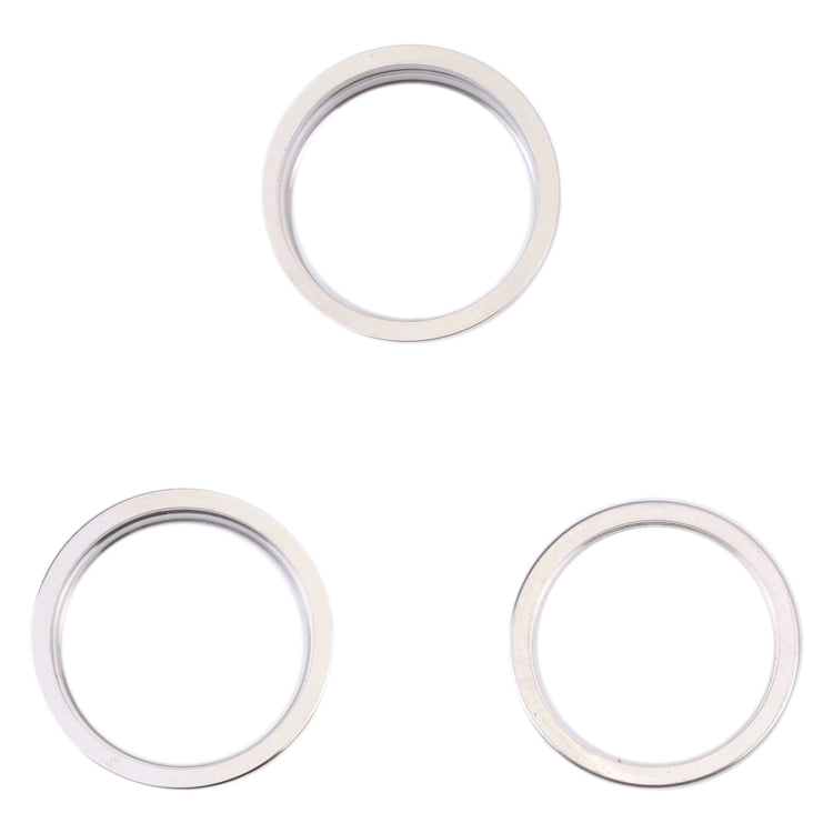For iPhone 14 Pro 3PCS Rear Camera Glass Lens Metal Outside Protector Hoop Ring, For iPhone 14 Pro