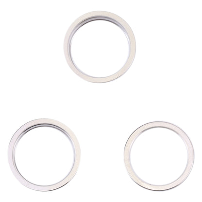 For iPhone 14 Pro 3PCS Rear Camera Glass Lens Metal Outside Protector Hoop Ring, For iPhone 14 Pro