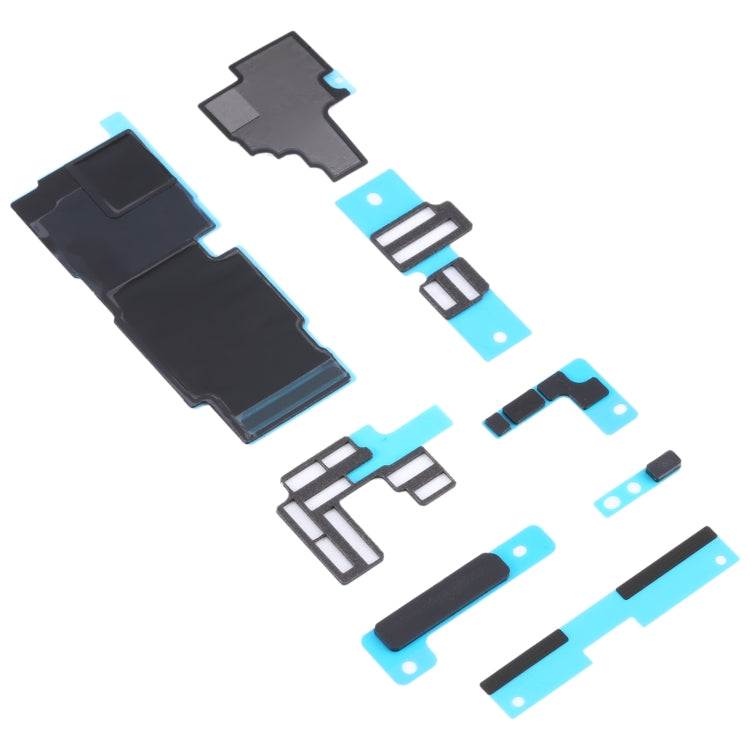 For iPhone 14 Pro 10pcs Mainboard Sponge Foam Pads + Heat Sink Graphite Sticker, For iPhone 14 Pro