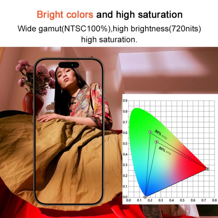 Ruiju Soft OLED Screen For iPhone 14 Pro Max, For iPhone 14 Pro Max(Soft OLED)