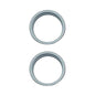 For iPhone 15 / 15 Plus 2pcs/set Rear Camera Glass Lens Metal Outside Protector Hoop Ring, For iPhone 15 / 15 Plus