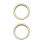 For iPhone 15 / 15 Plus 2pcs/set Rear Camera Glass Lens Metal Outside Protector Hoop Ring, For iPhone 15 / 15 Plus