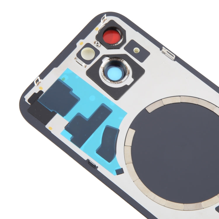 For iPhone 15 Battery Back Cover with Camera Lens Cover + MagSafe Magnet