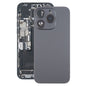 For iPhone 15 Pro Battery Back Cover with Camera Lens Cover + MagSafe Magnet