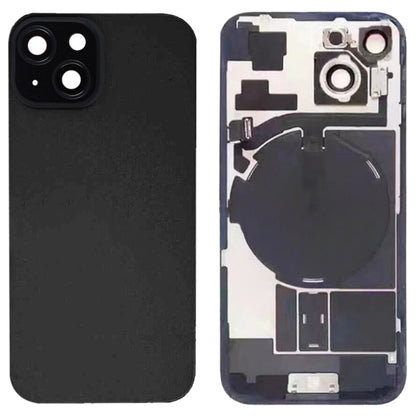 For iPhone 15 Glass Battery Back Cover with Flash Bracket + Wireless Charging Module, For iPhone 15