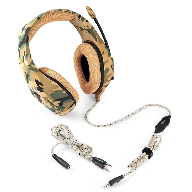 ONIKUMA K1-B Deep Bass Noise Canceling Camouflage Gaming Headphone with Microphone
