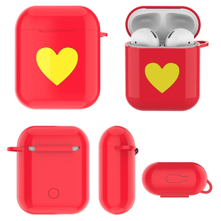 Heart Pattern Apple Wireless Earphones Charging Box Dust-proof Shockproof Outdoor Protective Case for Airpods