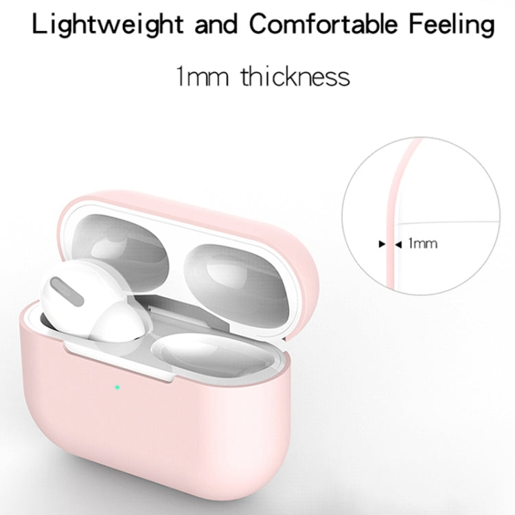 For AirPods Pro Silicone Wireless Earphone Protective Case Cover without Buckle