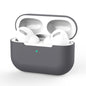 For AirPods Pro Silicone Wireless Earphone Protective Case Cover without Buckle