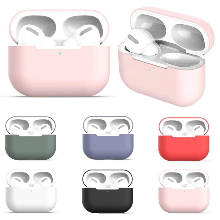 For AirPods Pro Silicone Wireless Earphone Protective Case Cover without Buckle