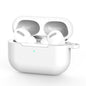 For AirPods Pro Silicone Wireless Earphone Protective Case Cover with Lanyard Hole