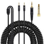 ZS0227 Headphone Dual 3.5mm Spring Audio Cable for Denon AH-D7100 7200 D600 D9200 5200
