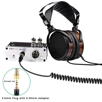 ZS0227 Headphone Dual 3.5mm Spring Audio Cable for Denon AH-D7100 7200 D600 D9200 5200