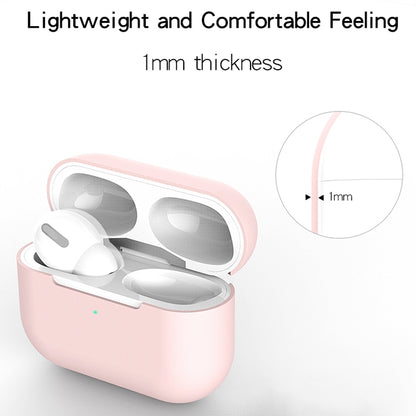 For AirPods Pro 3 in 1 Silicone Earphone Protective Case + Earphones Buckle + Anti-lost Rope Set