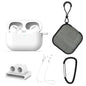 For AirPods Pro 5 in 1 Silicone Earphone Protective Case + Earphone Bag + Earphones Buckle + Hook + Anti-lost Rope Set