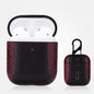 Colour-matching Flip-over Leather Earphones Shockproof Protective Case for Apple AirPods 1 / 2