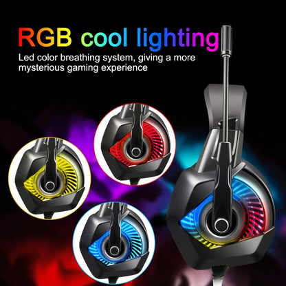 ONIKUMA K6 Over Ear Bass Stereo Surround Gaming Headphone with Microphone & RGB Lights