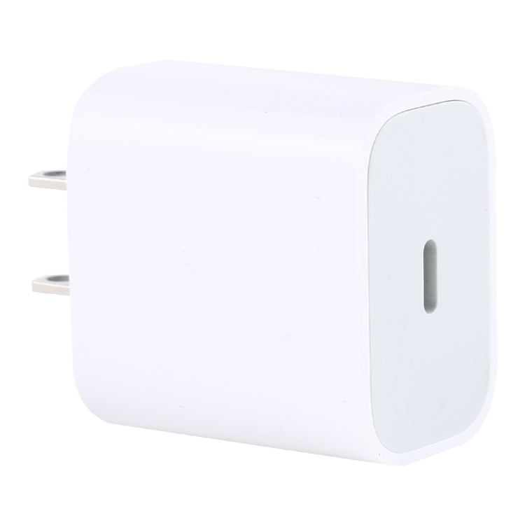 PD 20W Single USB-C / Type-C Interface Travel Charger, US Plug, 20W US Plug