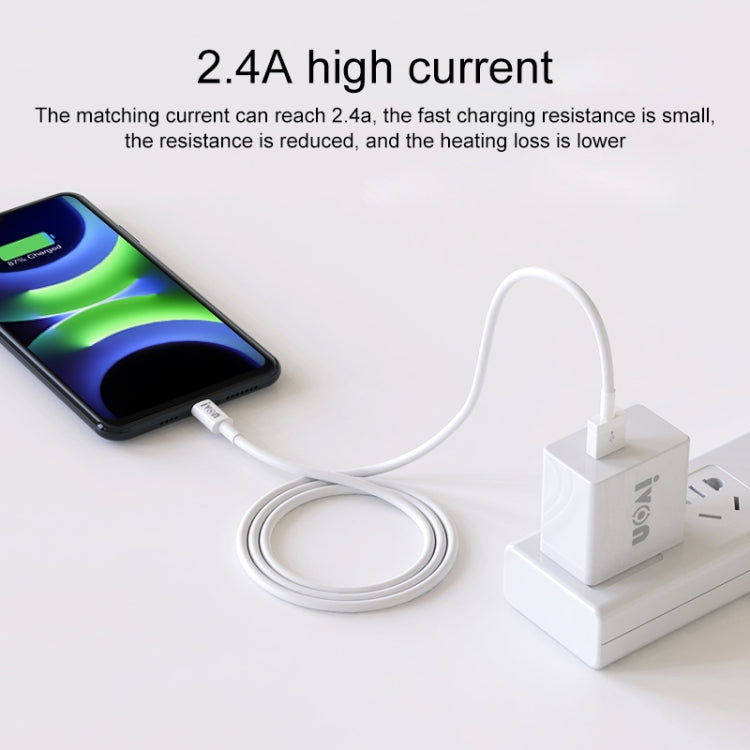 IVON CA70 Micro USB Fast Charging Data Cable, Length: 1m, Micro USB, Length: 1m