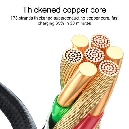 3 in 1 Fast Charging Magnetic Data Cable, Style: 1m Cable + 3 Magnetic Head
