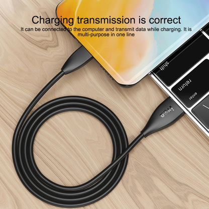 IVON CA87 USB to USB-C / Type-C TPE Fast Charge Data Cable, Cable Length: 1m, USB-C / Type-C