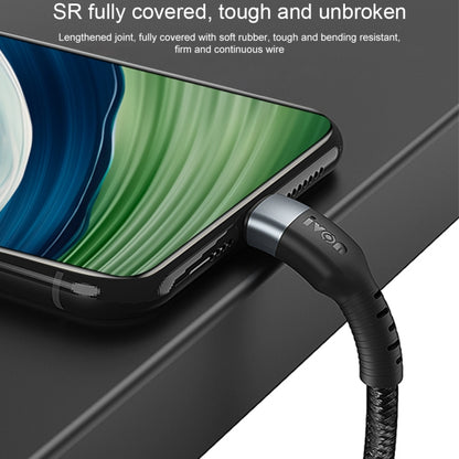 IVON CA88 12W 2.4A USB to Micro USB Nylon Braid Fast Charge Data Cable, Cable Length: 1m, Micro USB