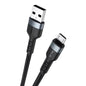 IVON CA88 12W 2.4A USB to Micro USB Nylon Braid Fast Charge Data Cable, Cable Length: 1m, Micro USB