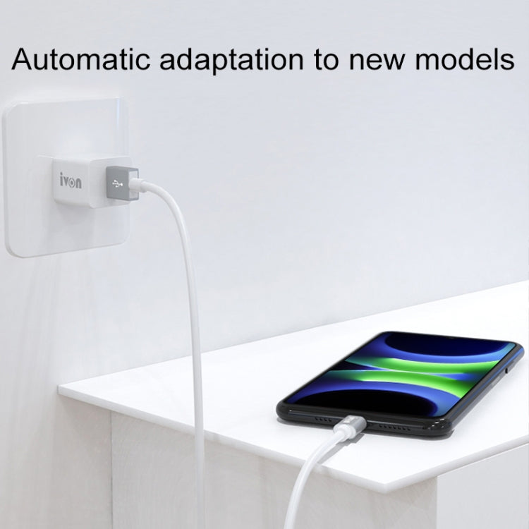 IVON CA73 2.4A Type-C / USB-C Fast Charging Data Cable, Length: 2m, Type-C