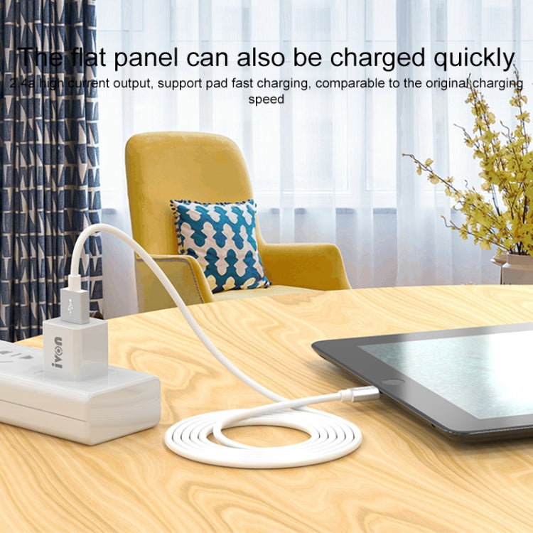 IVON CA73 2.4A Type-C / USB-C Fast Charging Data Cable, Length: 2m, Type-C