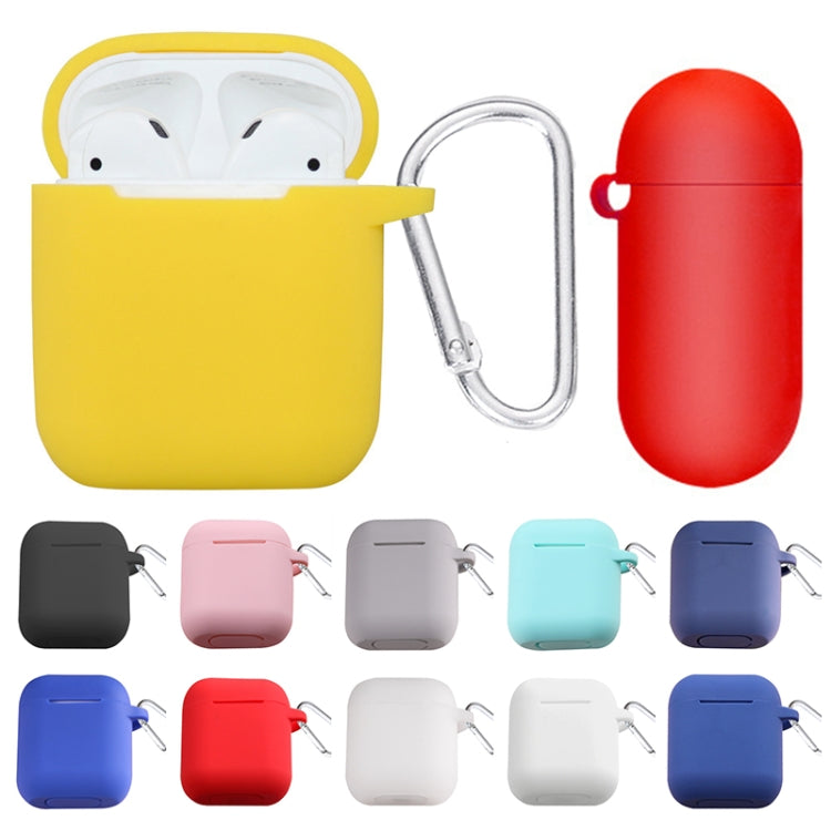 Thicken Cover Anti-drop Dust-proof Buckle Bluetooth Earphone Silicone Case for Apple Airpods