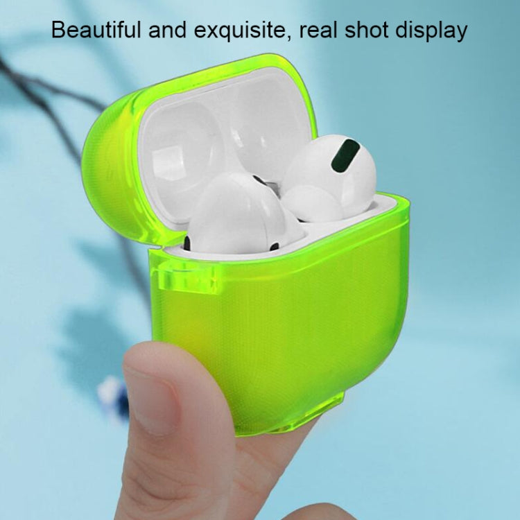 For Airpodspro3 Simple Fluorescent Solid Color Earphone Protective Sleeve