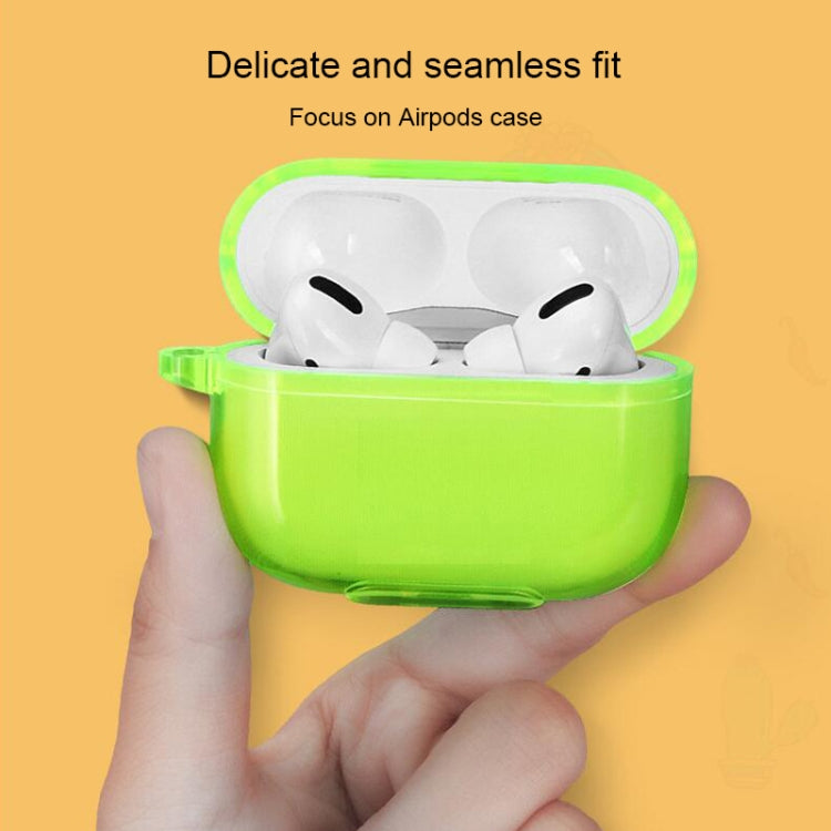 For Airpods1/2 Simple Fluorescent Solid Color Apple Earphone Cover