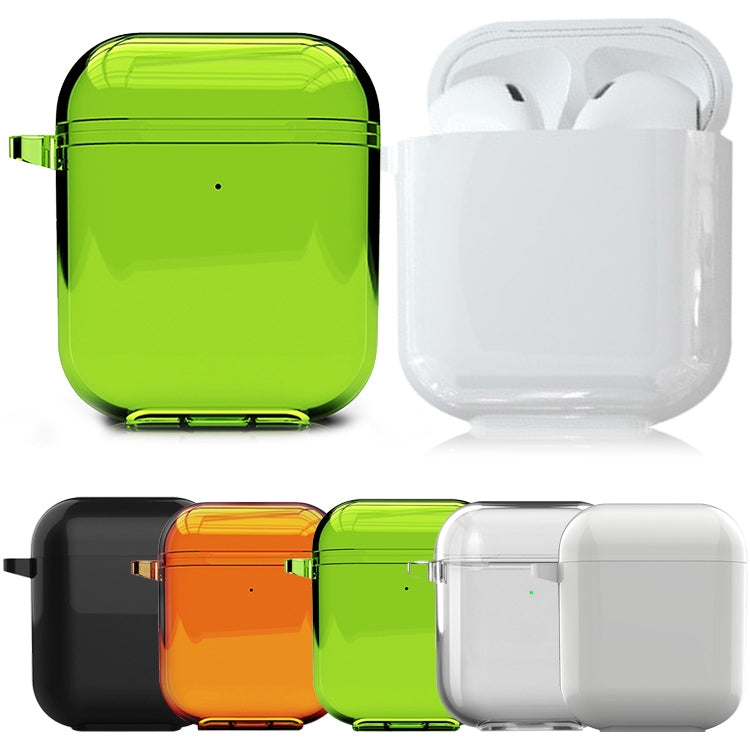 For Airpods1/2 Simple Fluorescent Solid Color Apple Earphone Cover