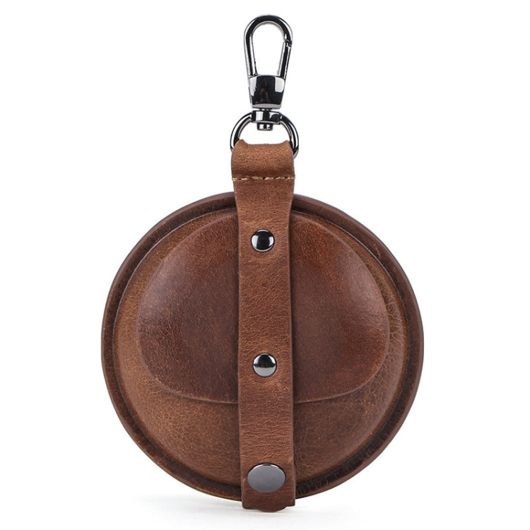 CF1042B For AirPods Pro Crazy Horse Texture Convenient Multifunction Earphone Protective Leather Case with Hook